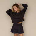Hoodie Cloud Black